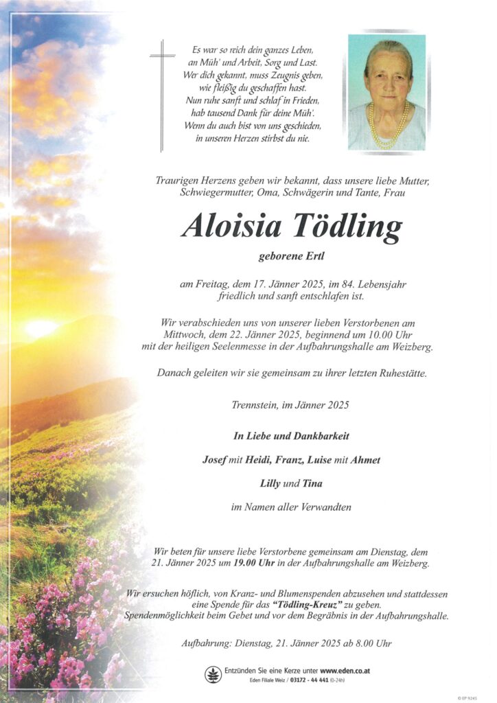 Aloisia Tödling