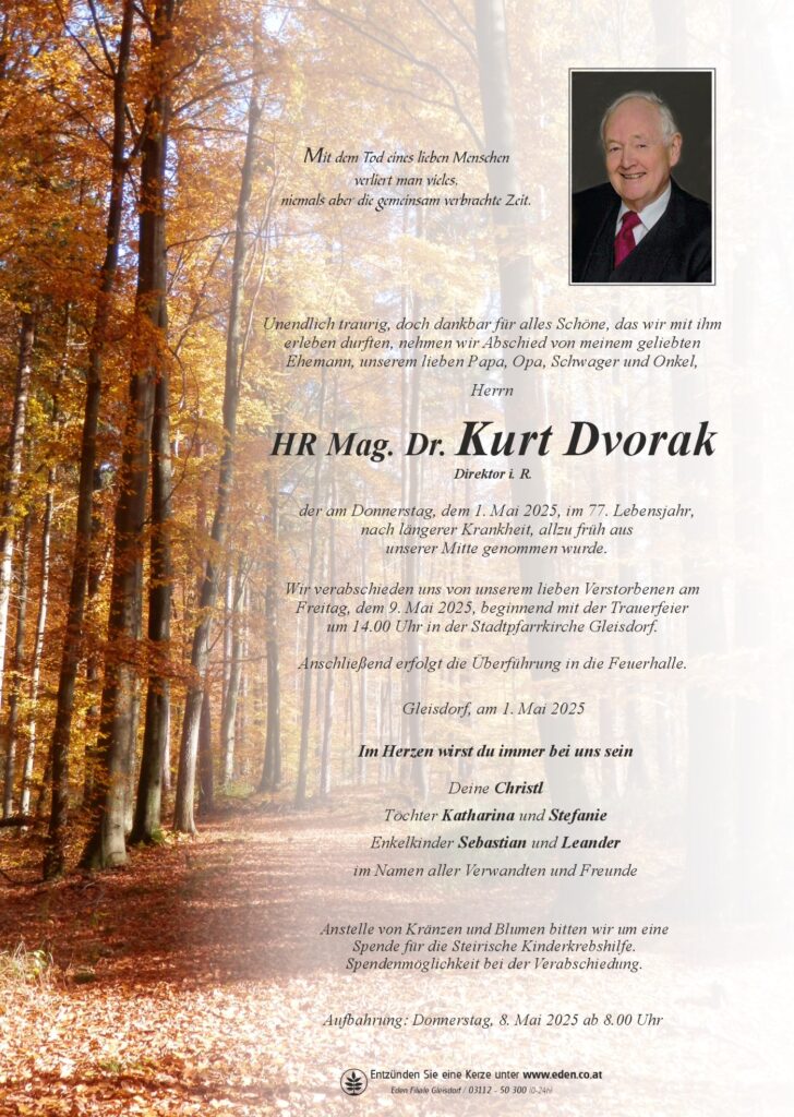 HR Mag. Dr. Kurt Dvorak