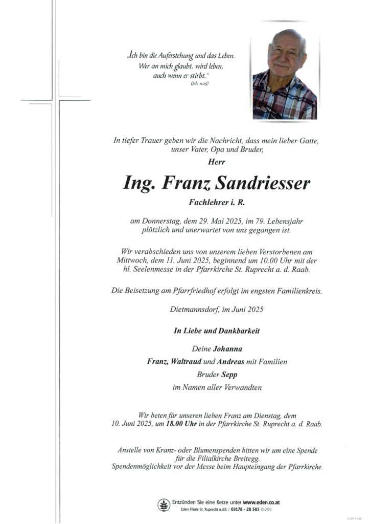 Ing. Franz Sandriesser
