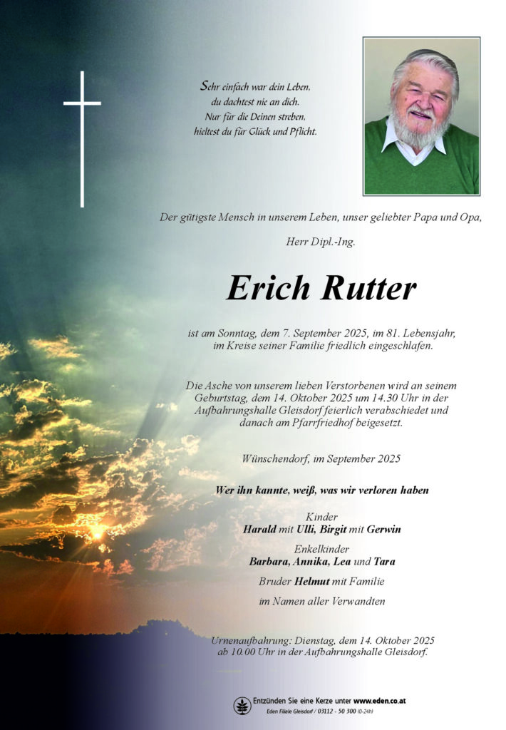 Dipl.-Ing. Erich Rutter