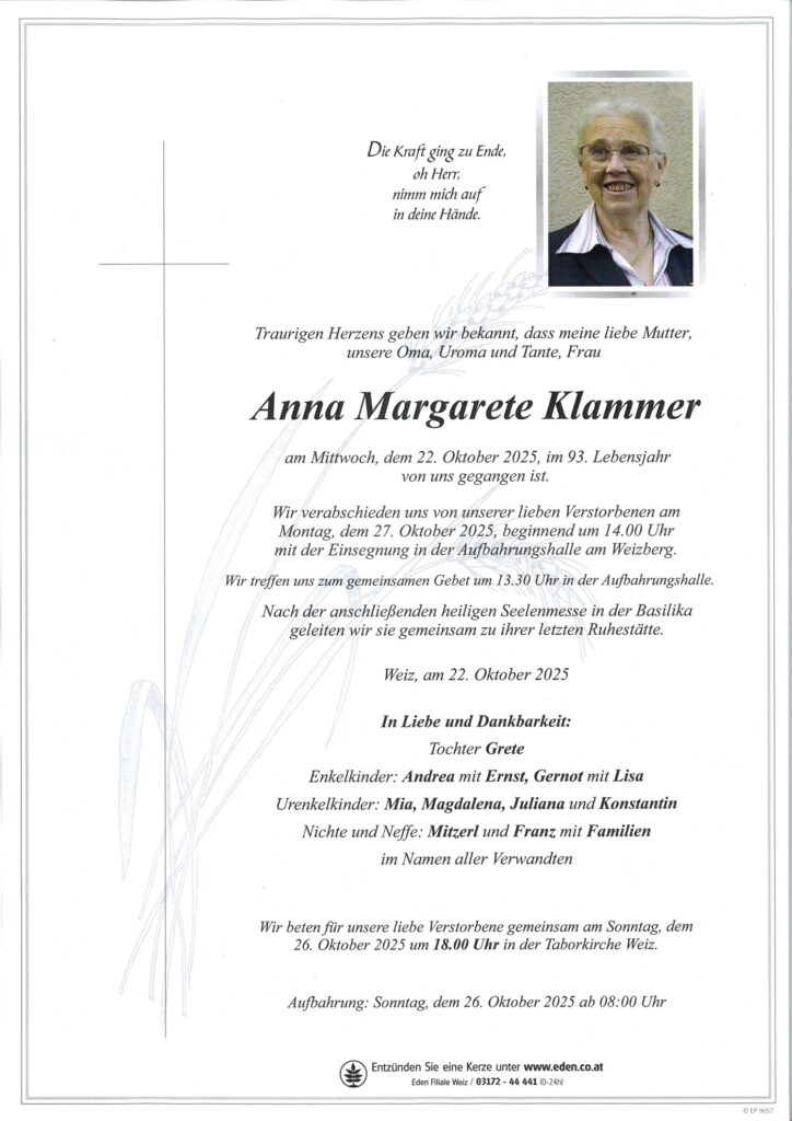 Anna Margarete Klammer