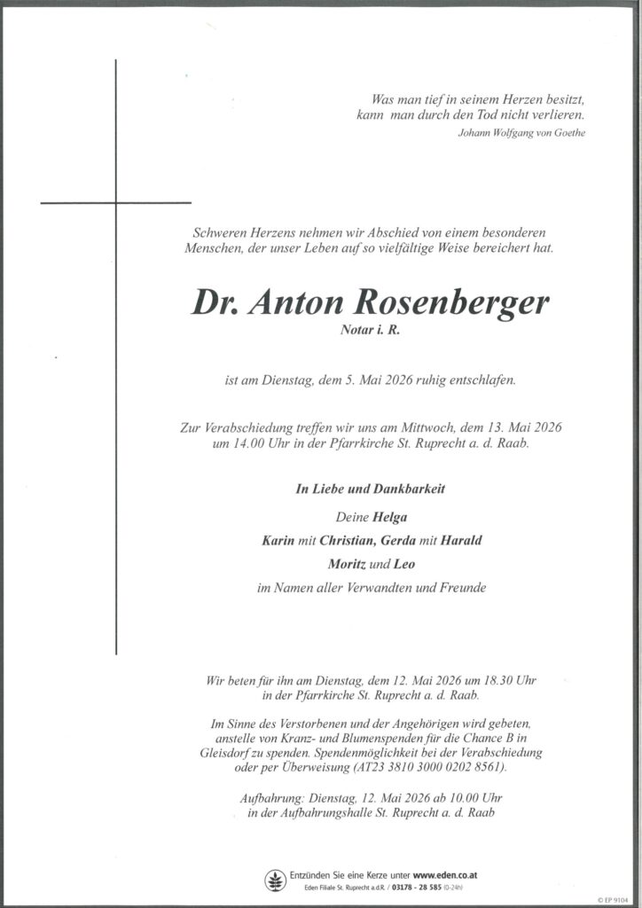 Dr. Anton Rosenberger