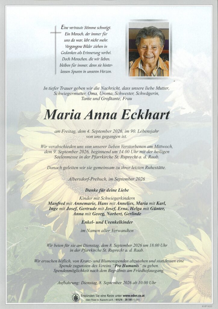 Maria Anna Eckhart