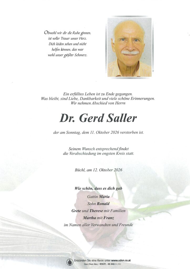 Dr. Gerd Saller