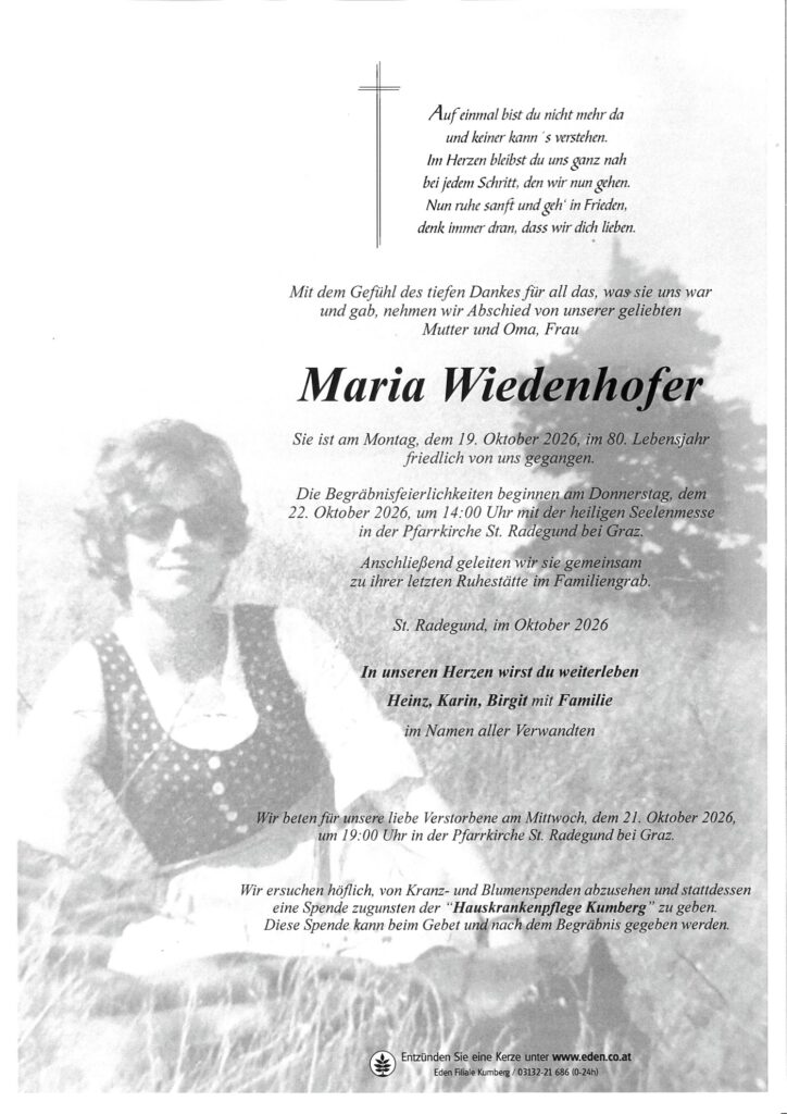 Maria Wiedenhofer